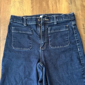 Sneak Peek High Rise Dark Blue Jeans